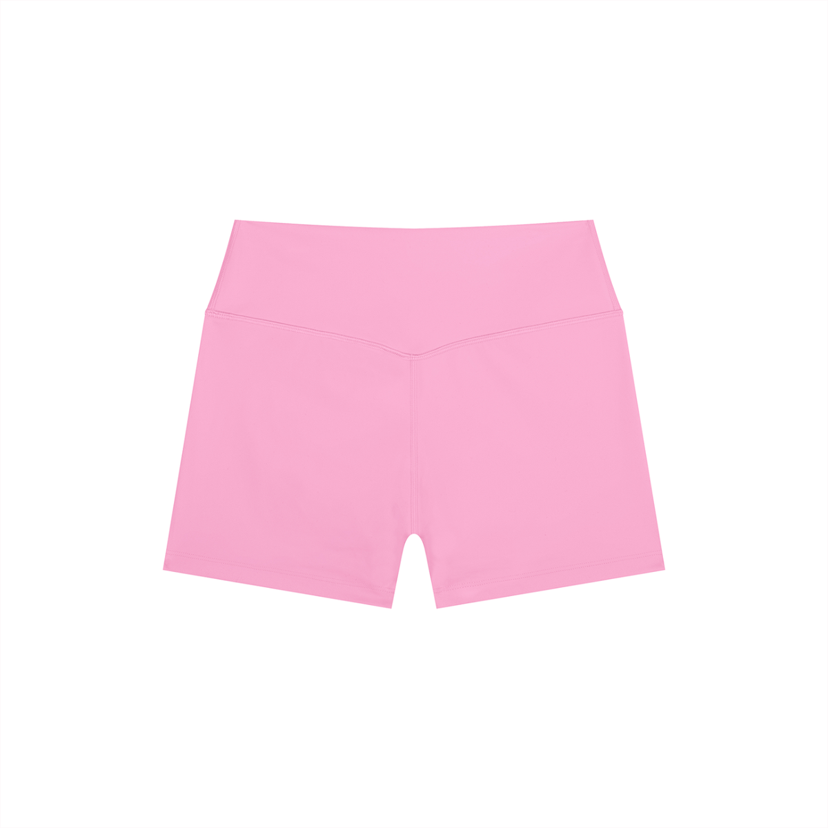 High-Rise Bike Short in Pink, back view