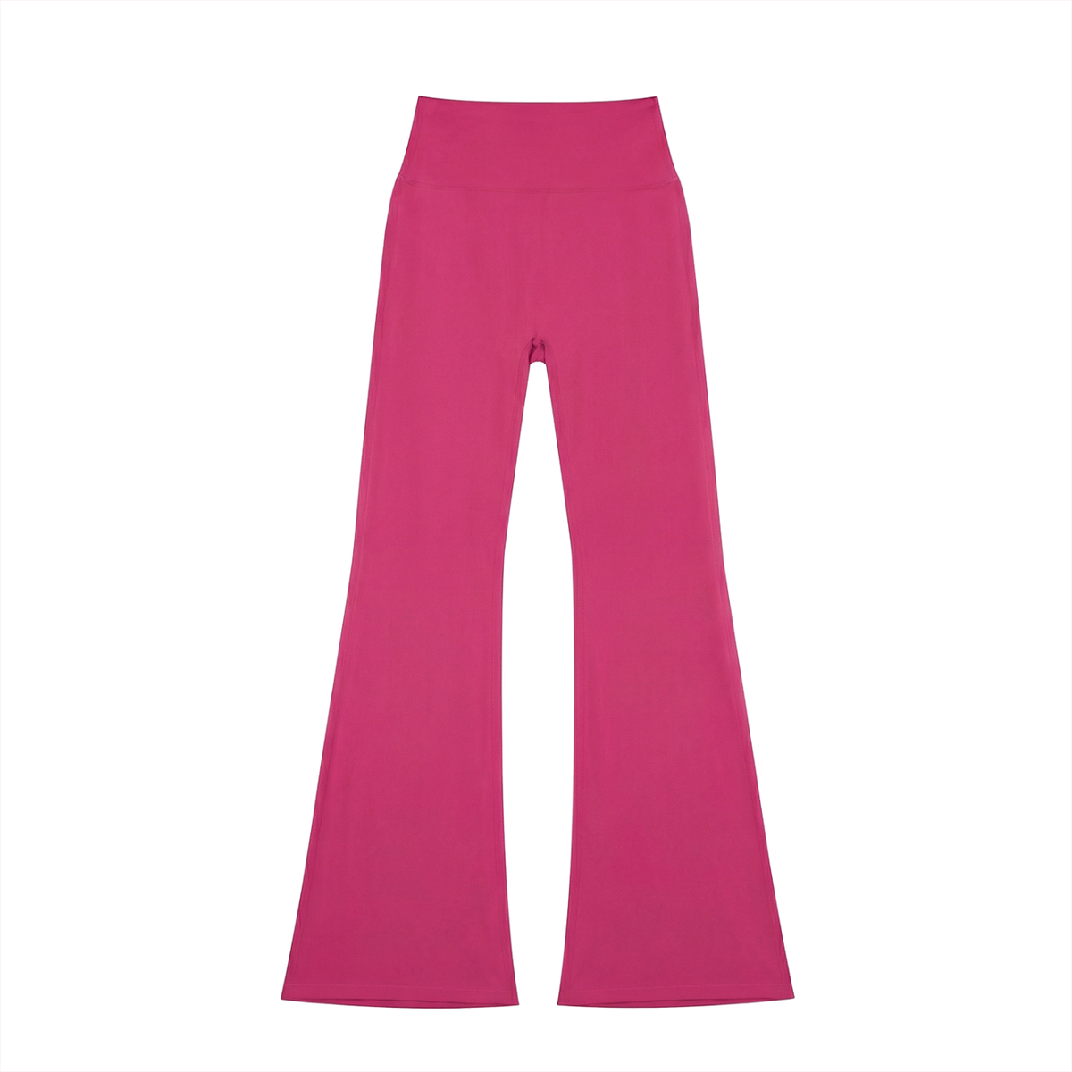 High-Rise Flare Legging in Rose Red, front view
