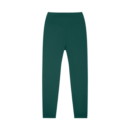 High-Rise Yoga Legging in Dark Green, back view