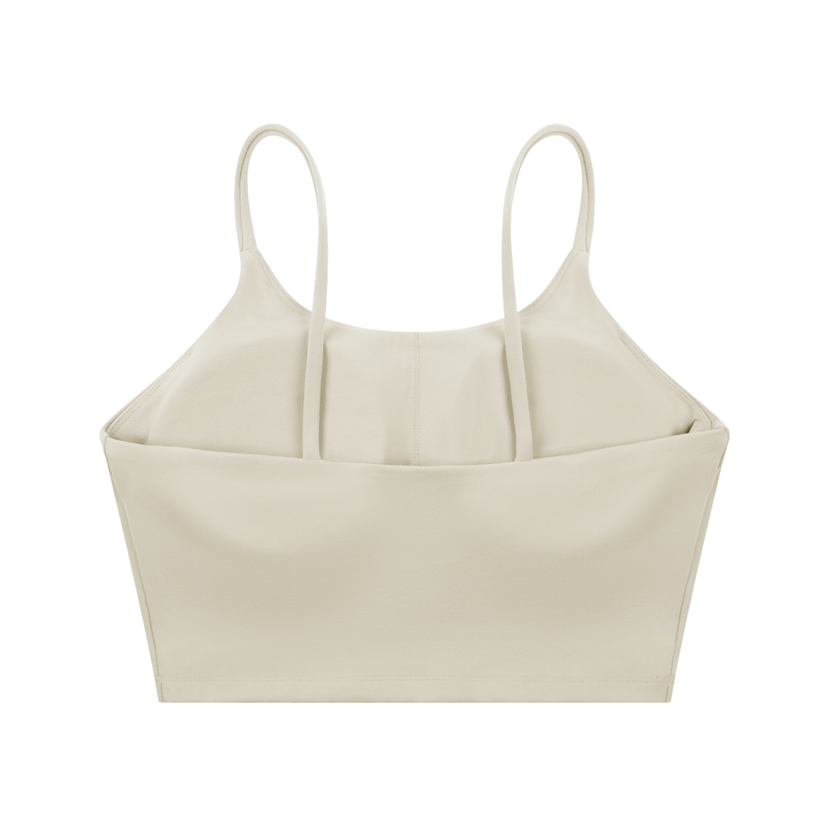 Strappy Longline Tank in Light Gray, back view