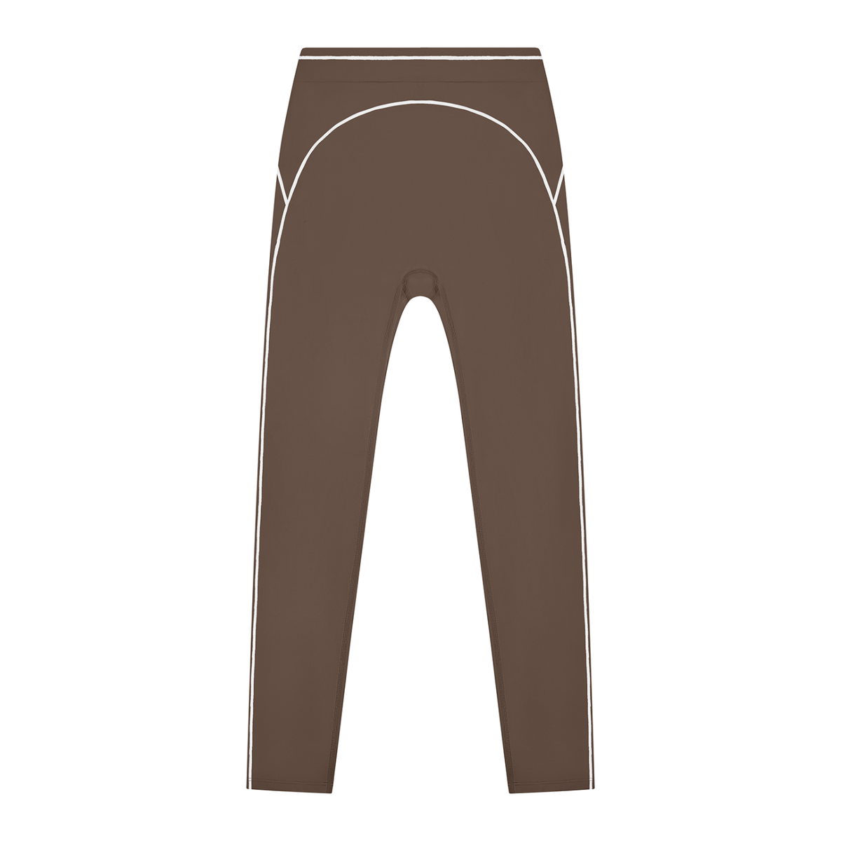 Topstitch High-Rise Legging in Coffee, front view