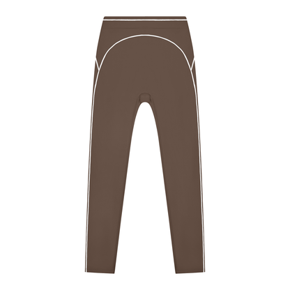 Topstitch High-Rise Legging in Coffee, front view