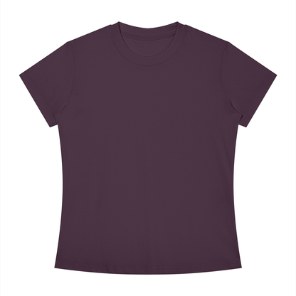 Slim Crewneck Tee in Deep Purple, front view
