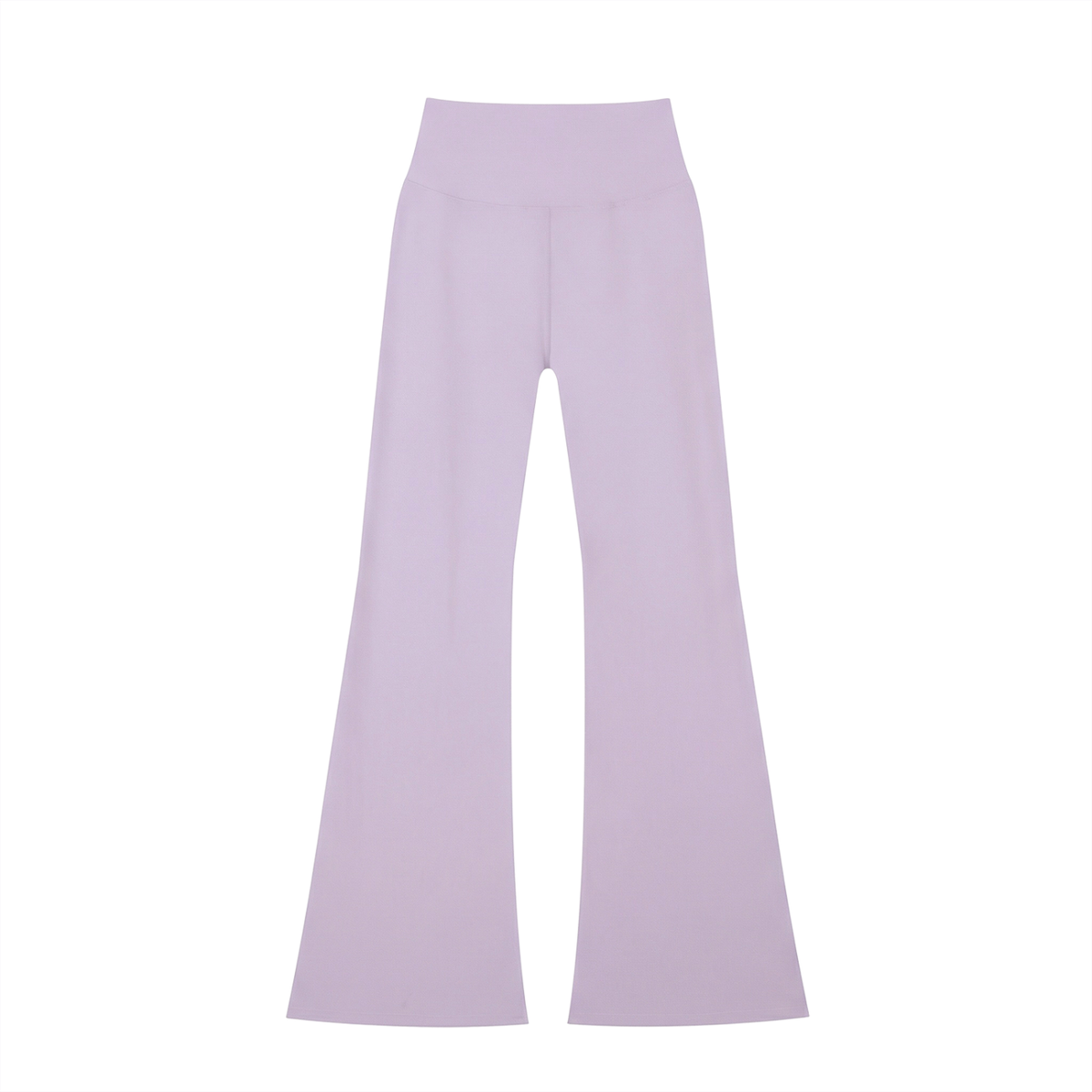 High-Rise Flare Legging in Light Purple, back view