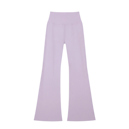 High-Rise Flare Legging in Light Purple, back view