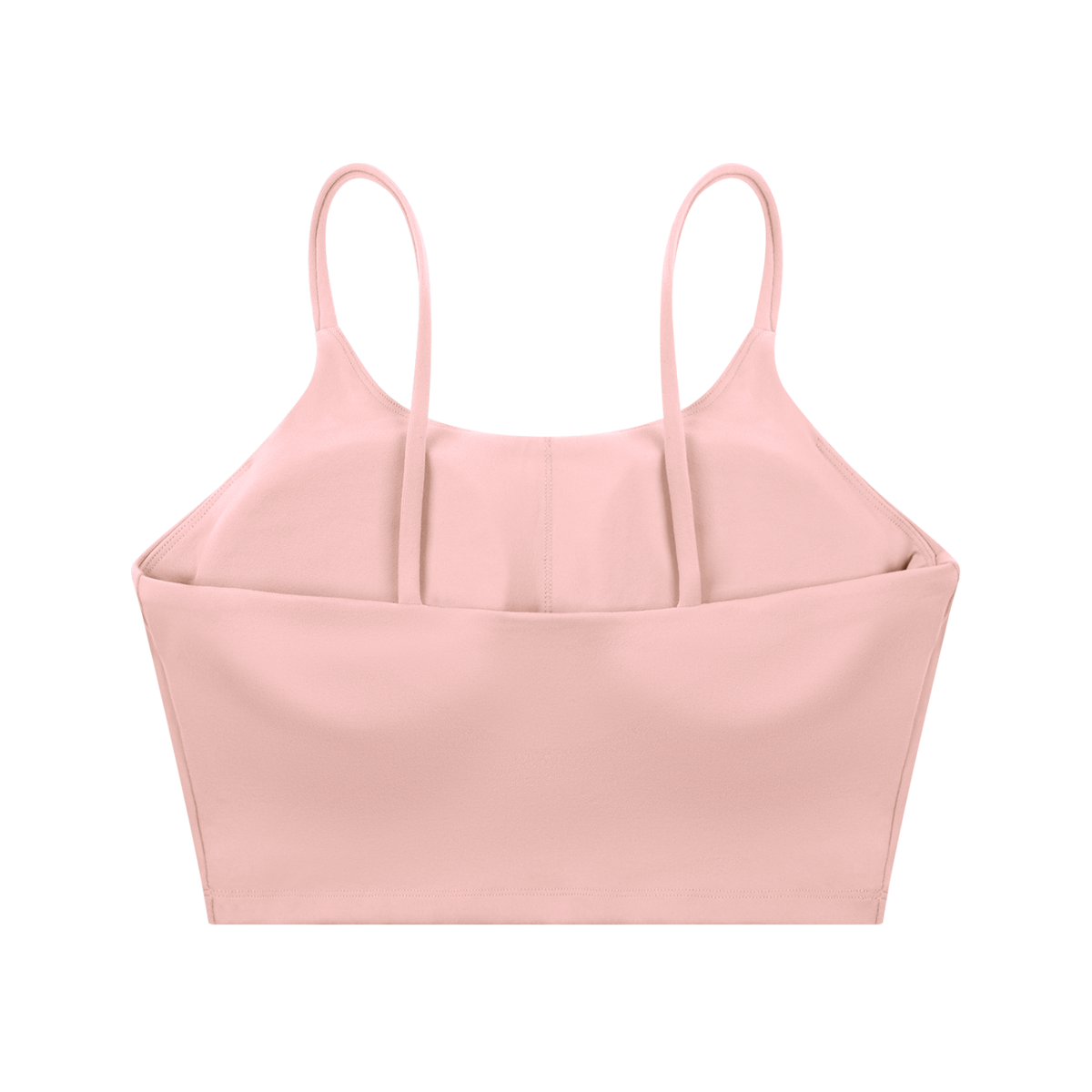 Strappy Longline Tank in Pink, back view