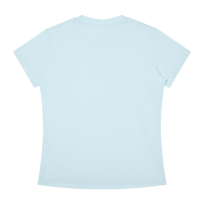 Slim Crewneck Tee in Sky Blue, back view