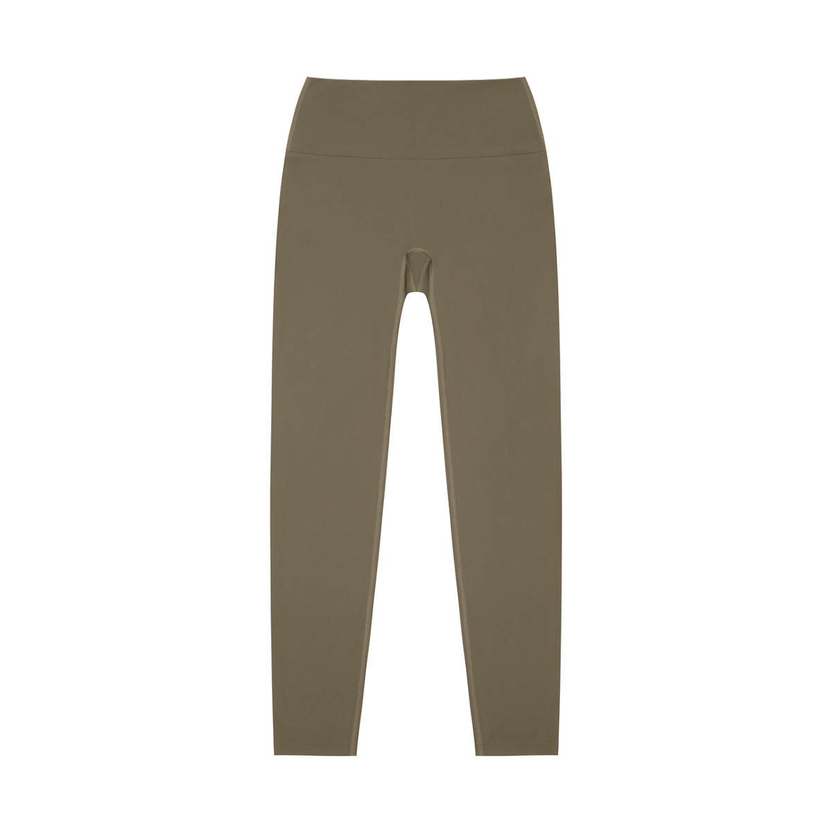 High-Rise Yoga Legging in Gray Coffee, front view