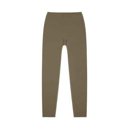 High-Rise Yoga Legging in Gray Coffee, front view