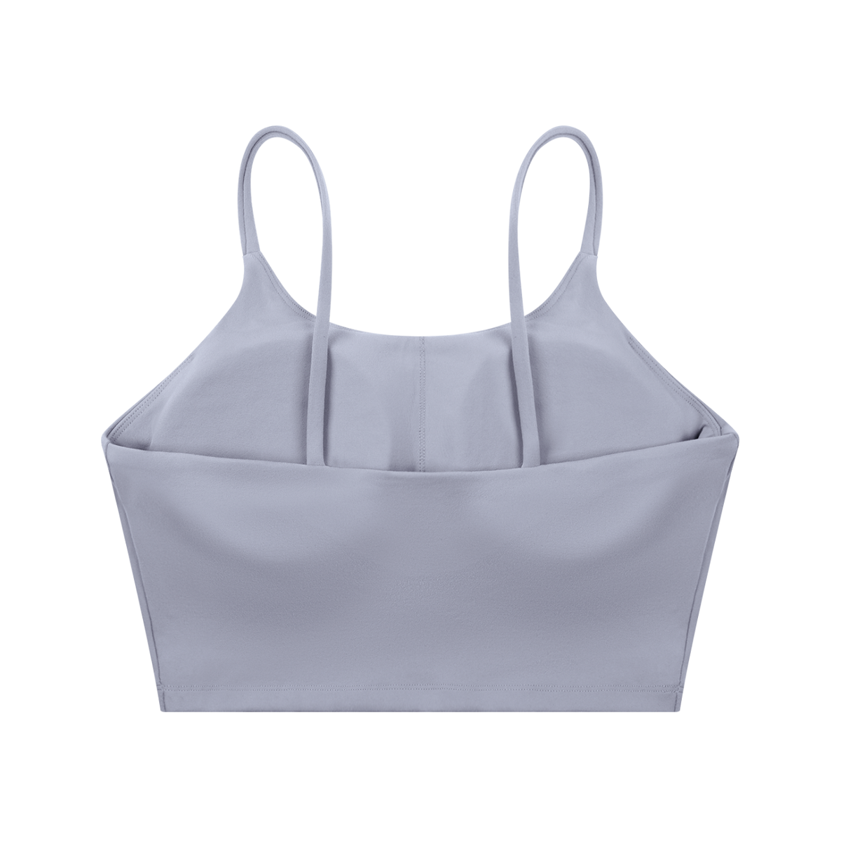 Strappy Longline Tank in Light Purple, back view
