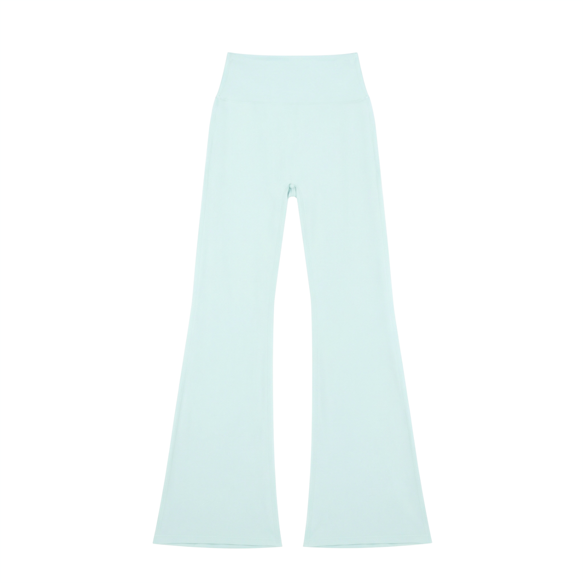 High-Rise Flare Legging in Light Blue, front view