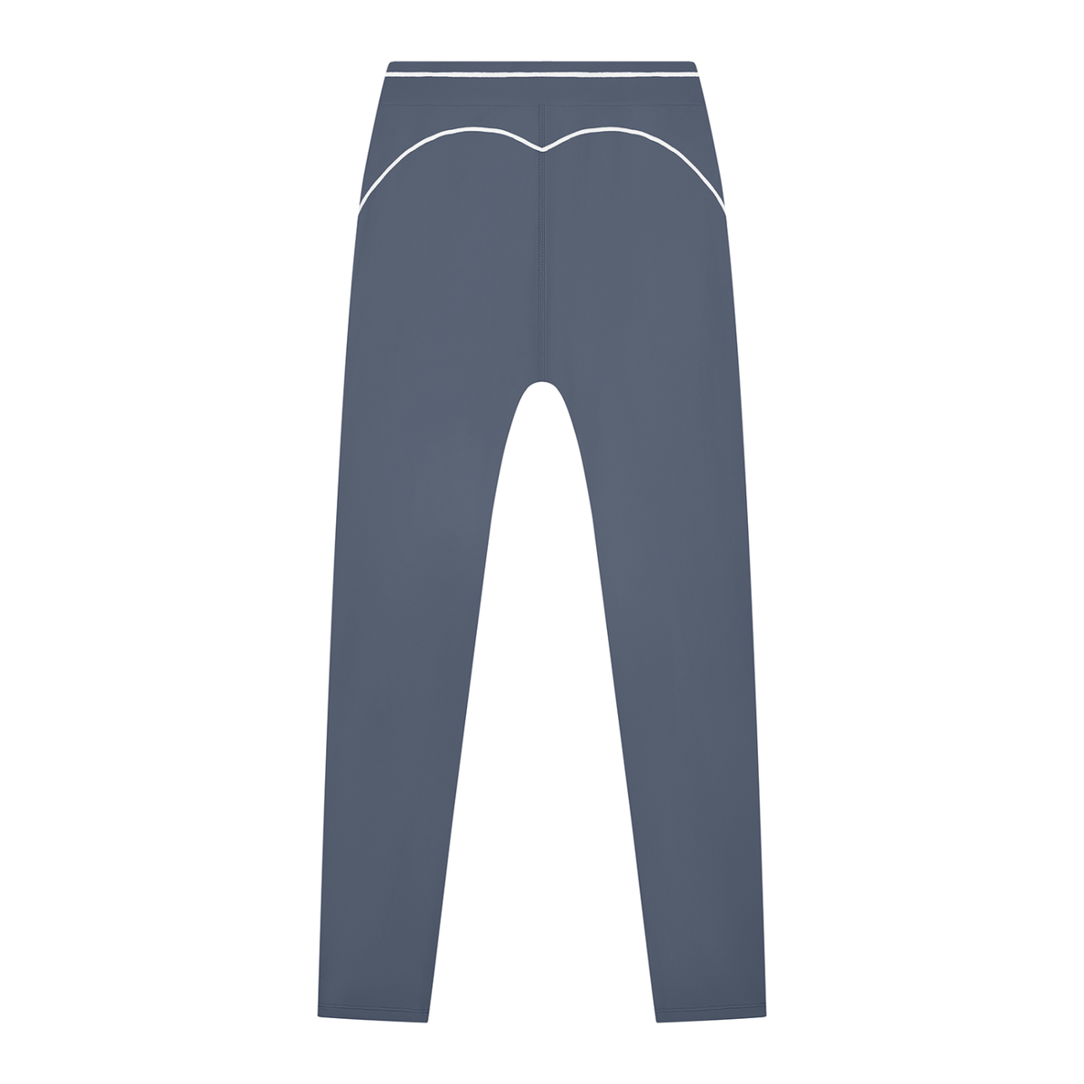 Topstitch High-Rise Legging in Haze Blue, back view