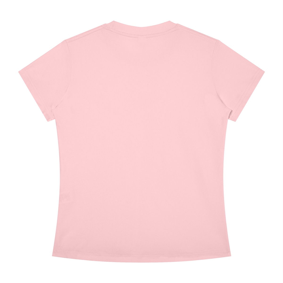 Slim Crewneck Tee in Light Pink, back view