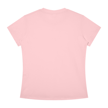 Slim Crewneck Tee in Light Pink, back view