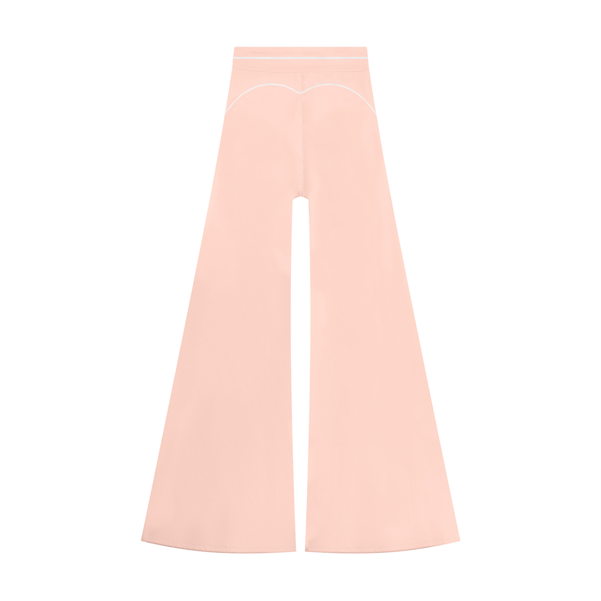 High-Rise Flare Pant in Light Pink, back view
