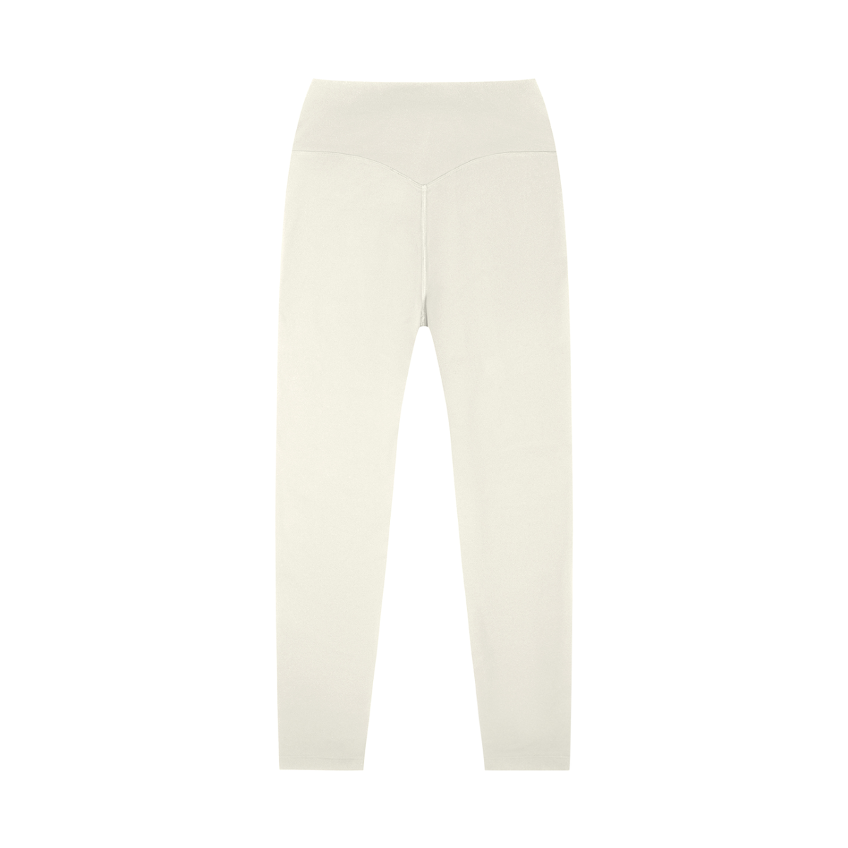 High-Rise Yoga Legging in Beige, back view