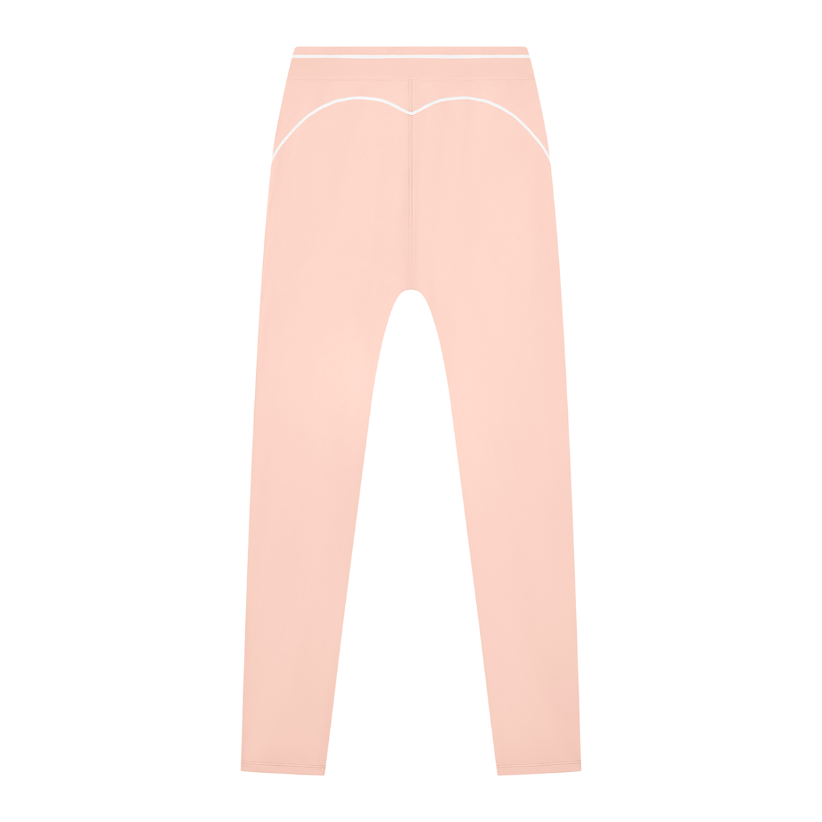 Topstitch High-Rise Legging in Light Pink, back view