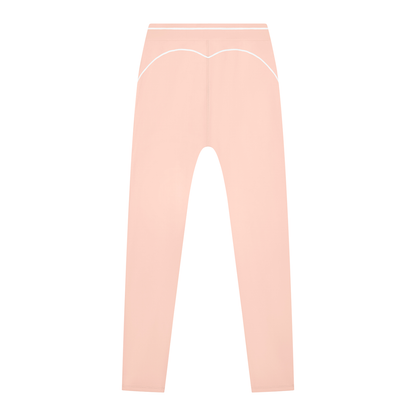 Topstitch High-Rise Legging in Light Pink, back view