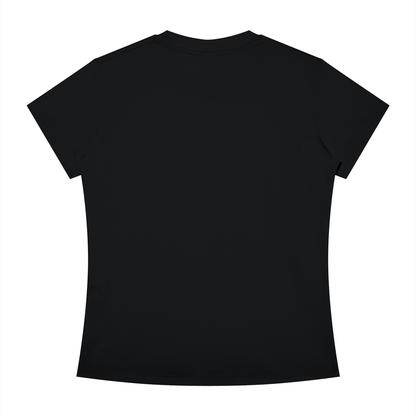 Slim Crewneck Tee in Black, back view