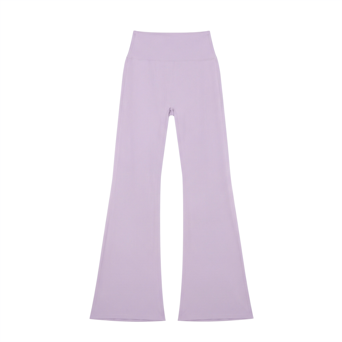 High-Rise Flare Legging in Light Purple, front view