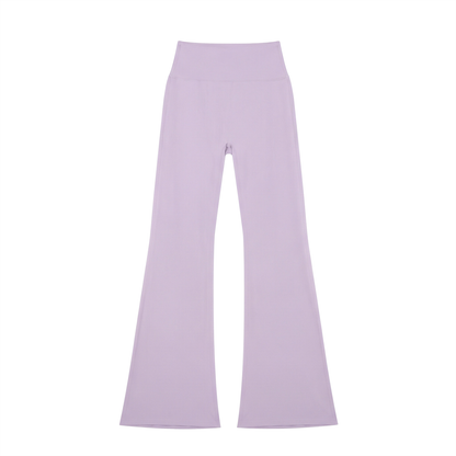 High-Rise Flare Legging in Light Purple, front view