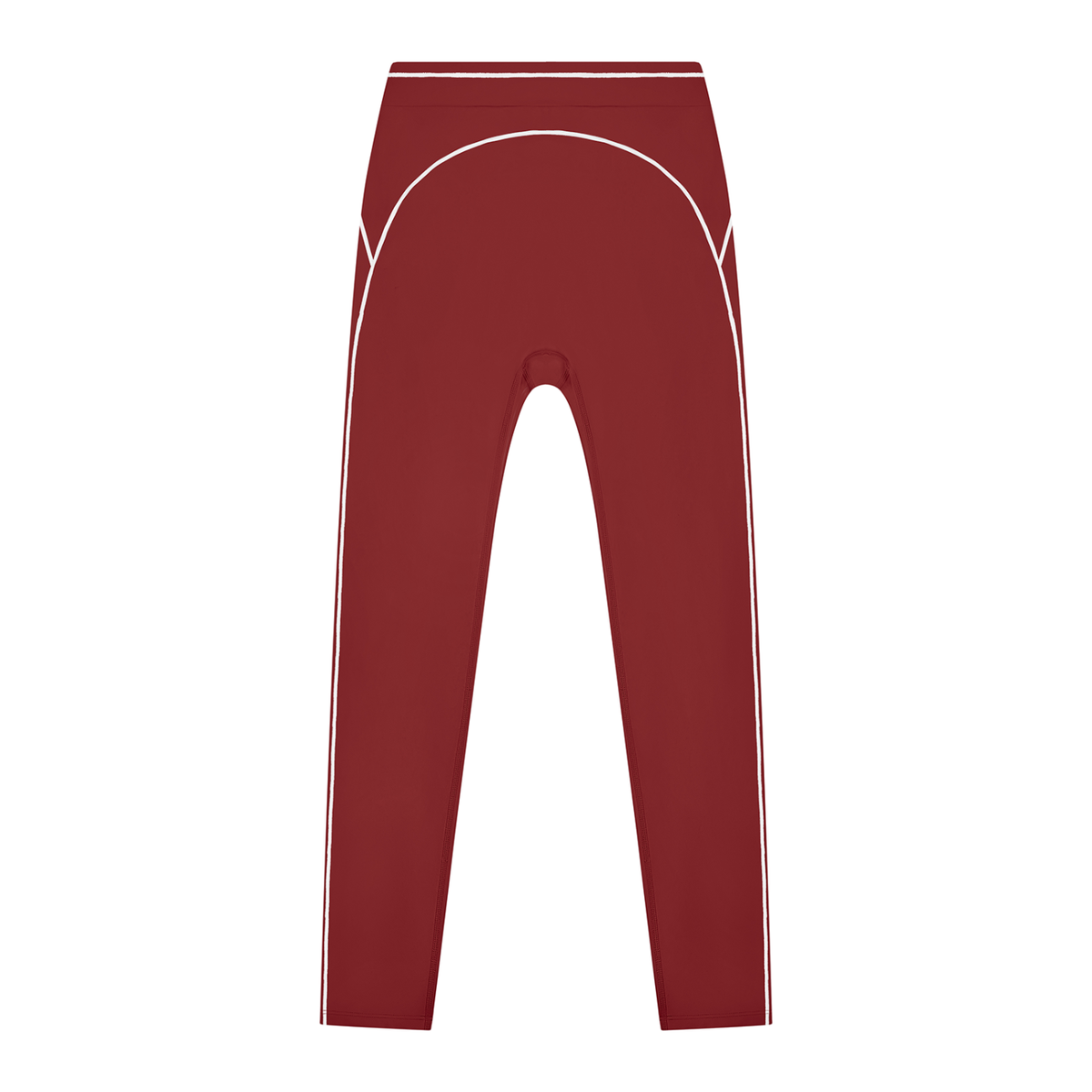 Topstitch High-Rise Legging in Red, front view