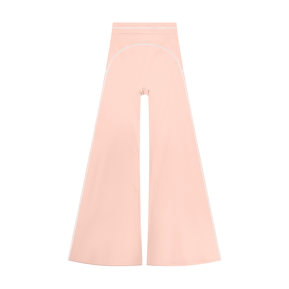 High-Rise Flare Pant in Light Pink, front view
