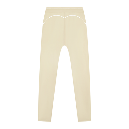Topstitch High-Rise Legging in Light Apricot, back view