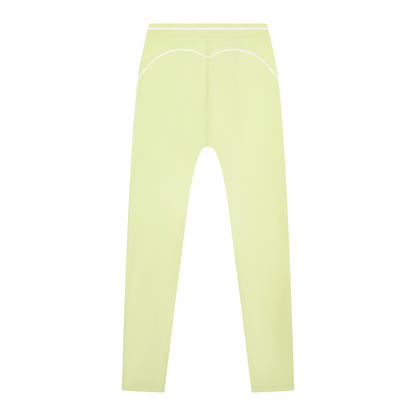 Topstitch High-Rise Legging in Light Green, back view