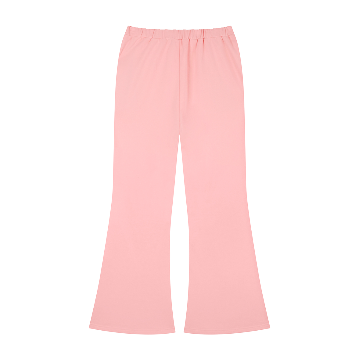 Slim Flare Sweatpant in Pink, back view