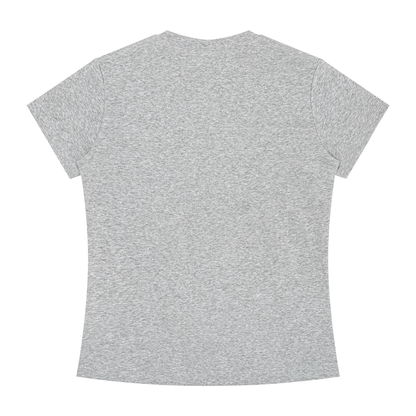 Slim Crewneck Tee in Flower Gray, back view
