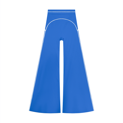 High-Rise Flare Pant in Colorful Blue, front view