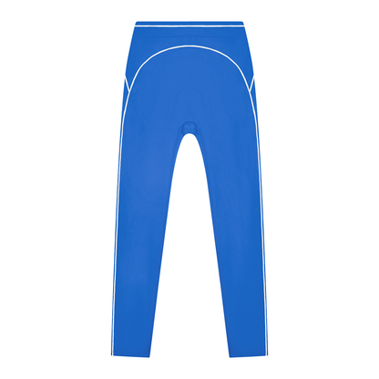 Topstitch High-Rise Legging in Colorful Blue, front view