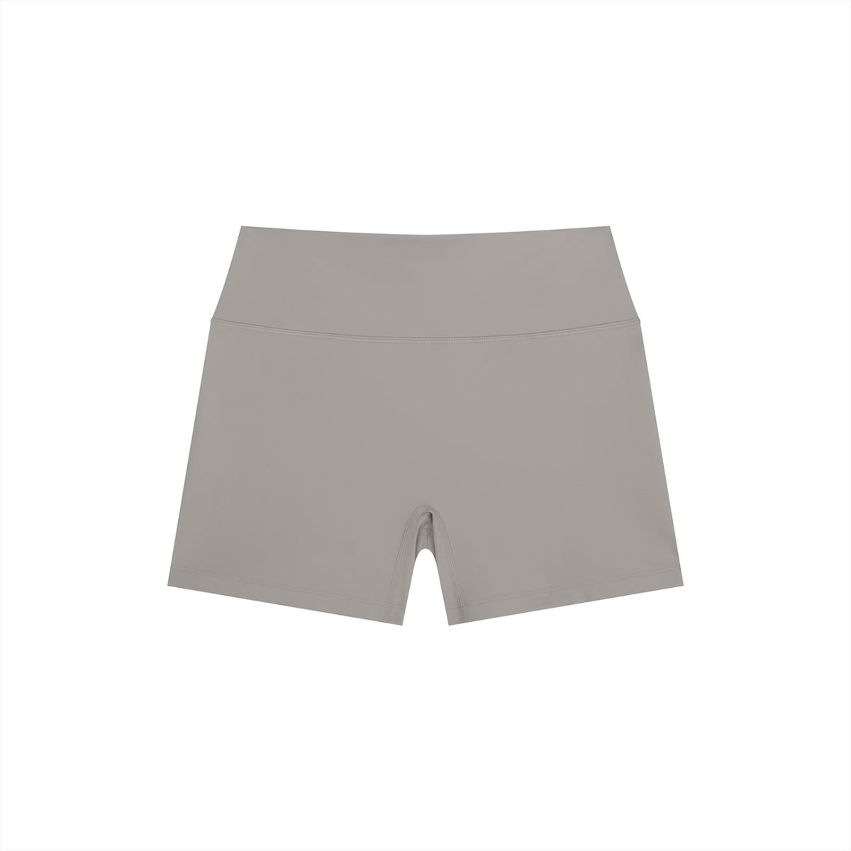High-Rise Bike Short in Gray, front view
