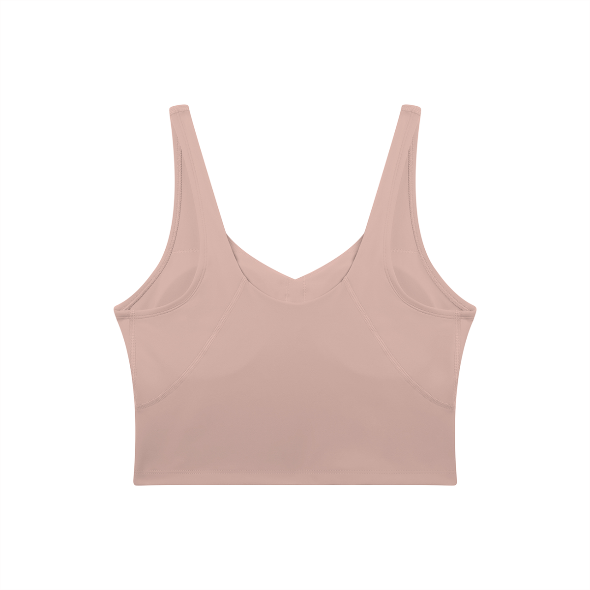 V-Neck Longline Tank in Cameo, back view
