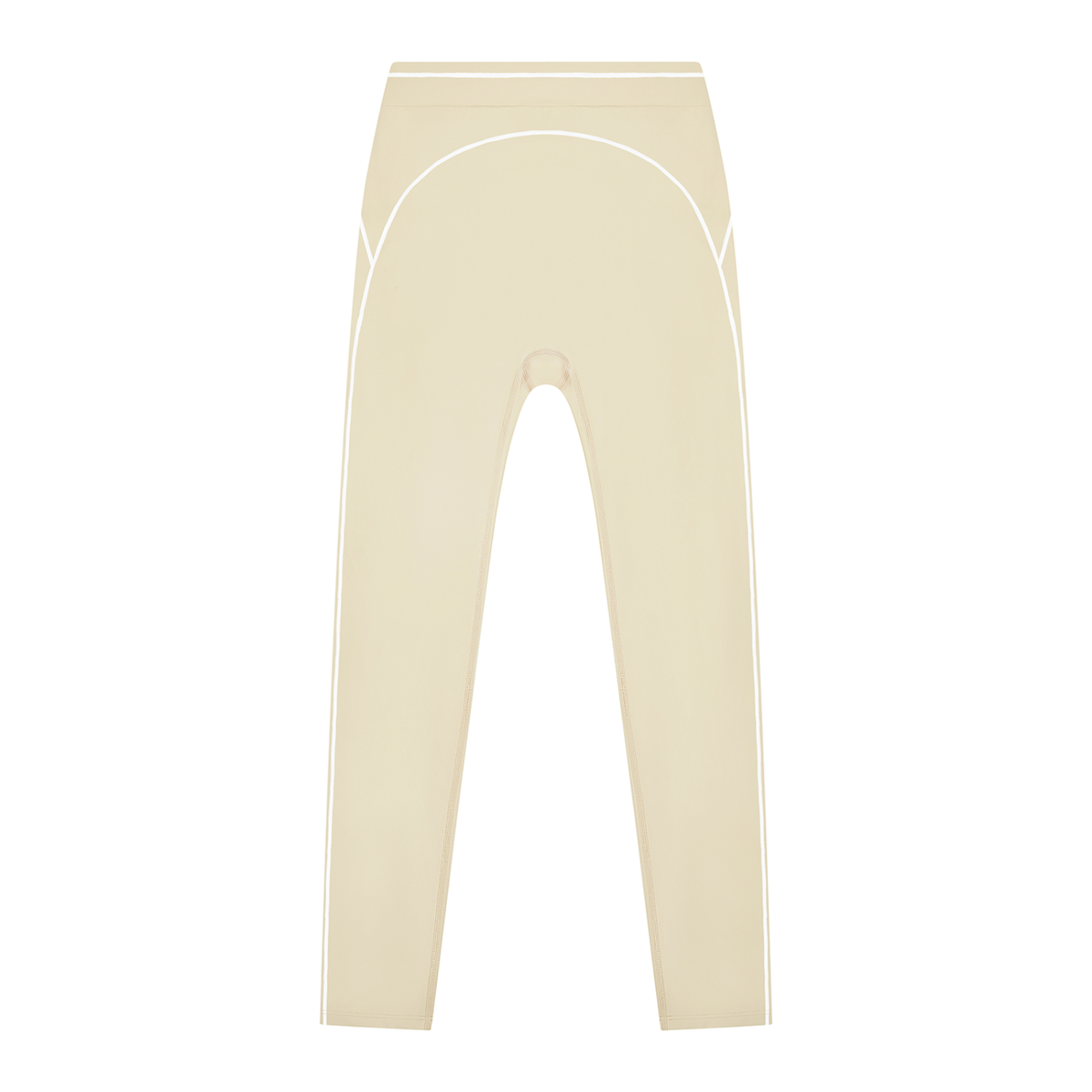 Topstitch High-Rise Legging in Light Apricot, front view