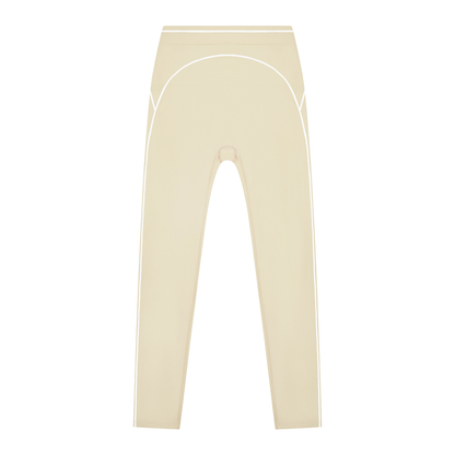 Topstitch High-Rise Legging in Light Apricot, front view