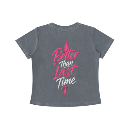Better Than Last Time Tee in Gray, back