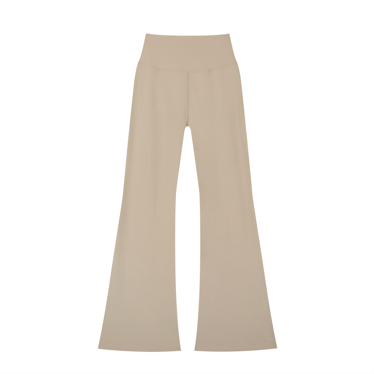High-Rise Flare Legging in Khaki Ash, back view