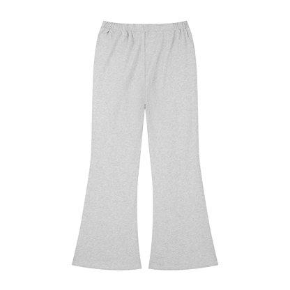 Slim Flare Sweatpant in Flower Gray, back view