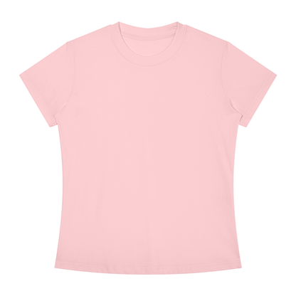 Slim Crewneck Tee in Light Pink, front view