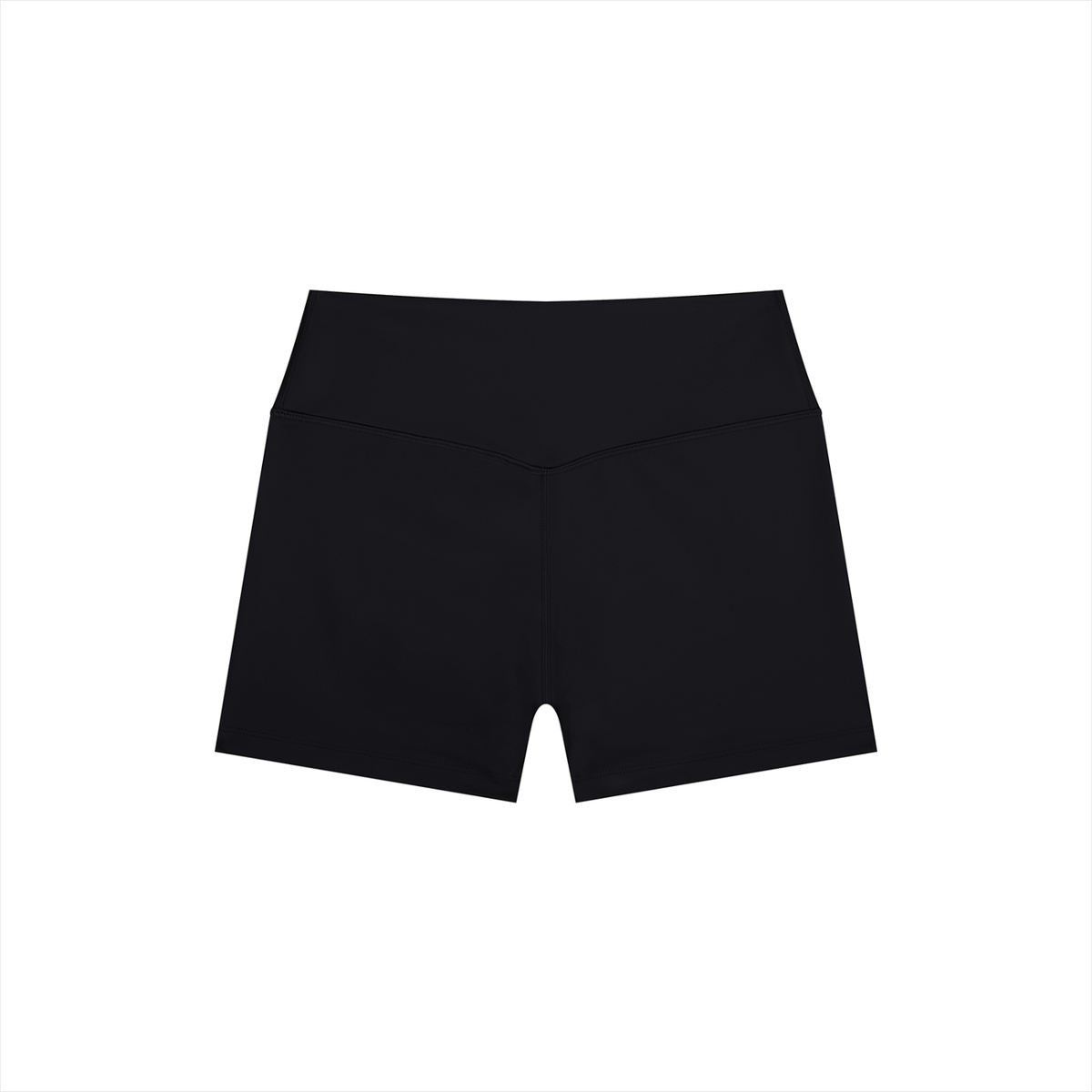 High-Rise Bike Short in Black, back view