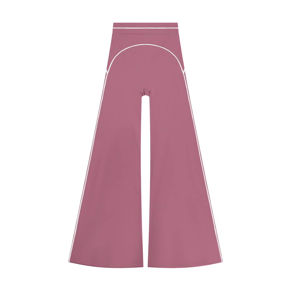 High-Rise Flare Pant in Purple, front view