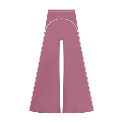 High-Rise Flare Pant in Purple, front view