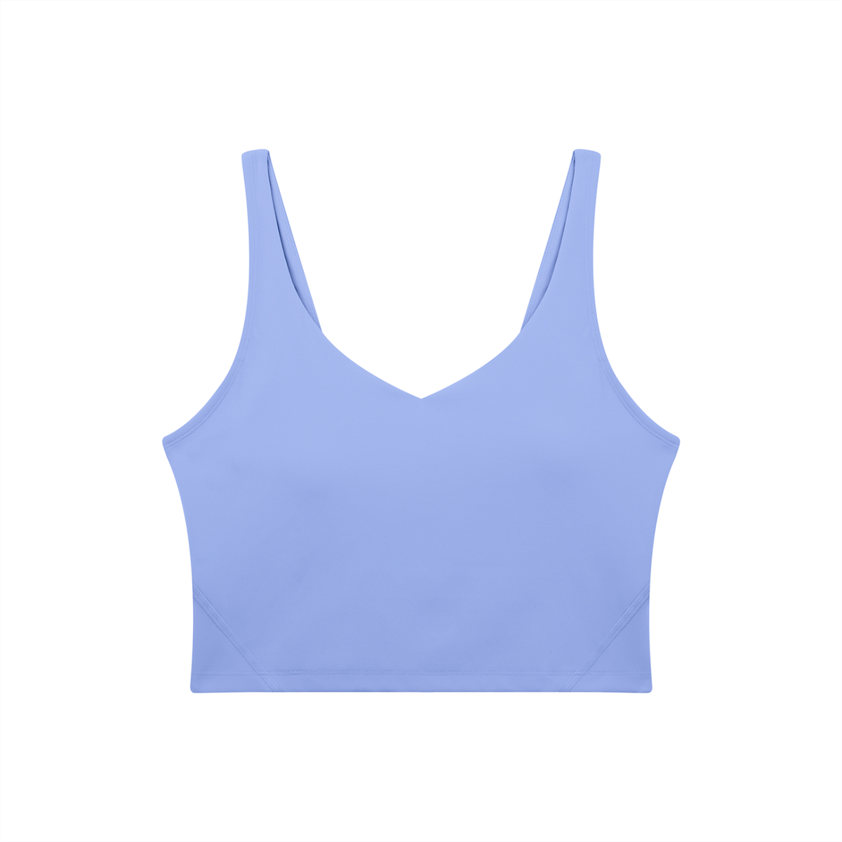 V-Neck Longline Tank in Lavender, front view