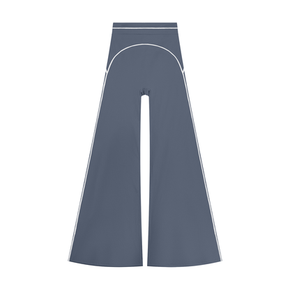 High-Rise Flare Pant in Haze Blue, front view