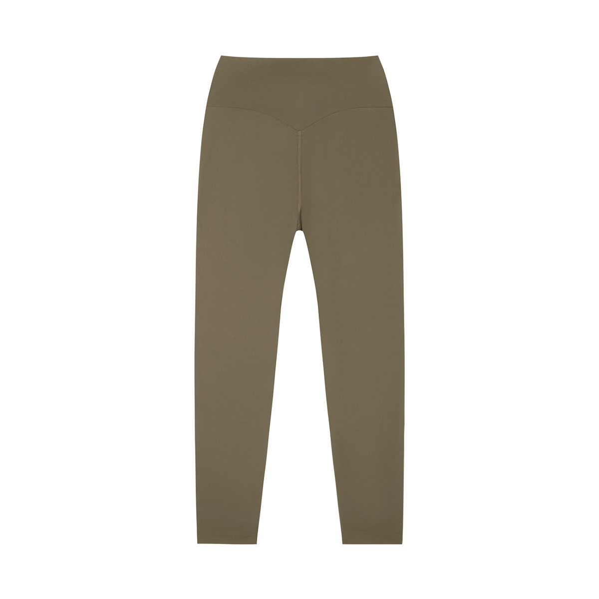 High-Rise Yoga Legging in Gray Coffee, back view