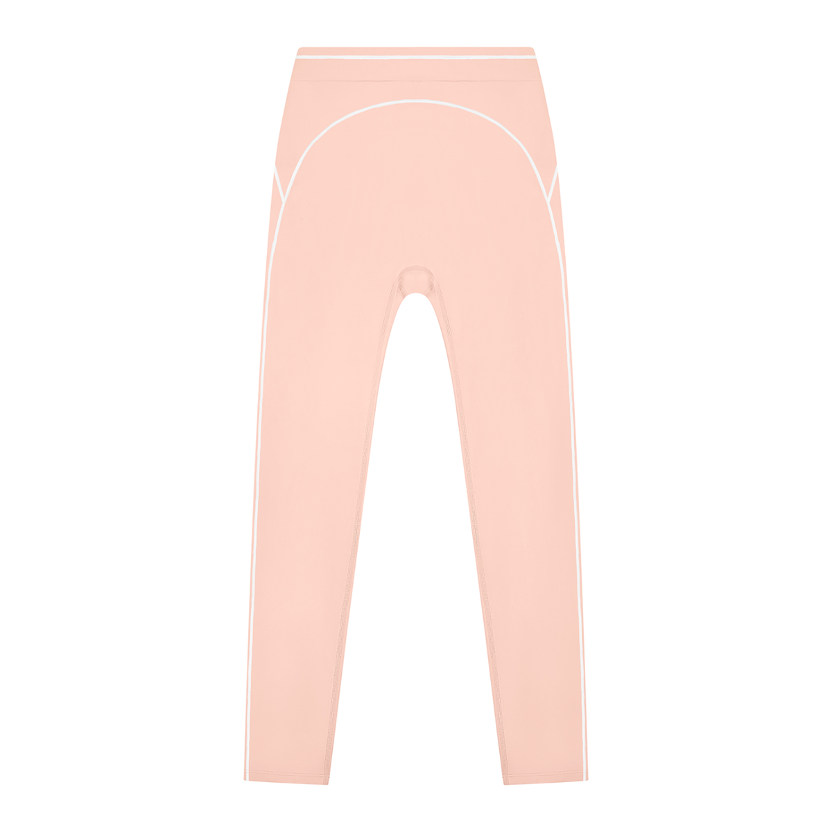 Topstitch High-Rise Legging in Light Pink, front view