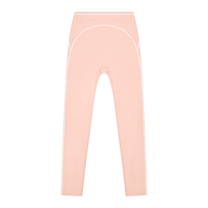 Topstitch High-Rise Legging in Light Pink, front view