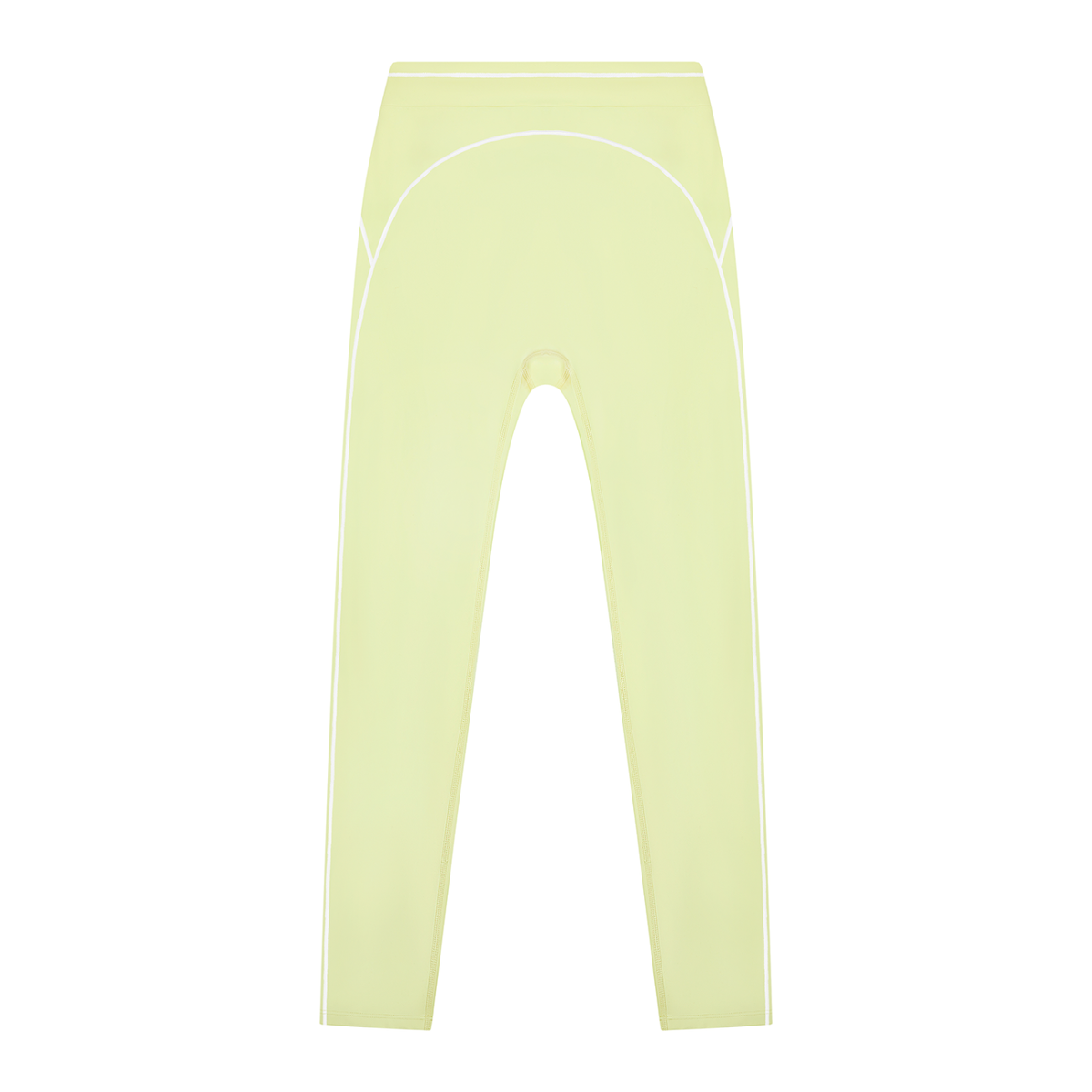 Topstitch High-Rise Legging in Light Green, front view